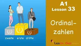 Learn German | Ordinalzahlen | Ordinal numbers | German for beginners | A1 - Lesson 33