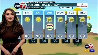 ABC-7 StormTrack Weather: Comfortable Thursday, warm dry, and breezy