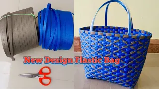 Plastic Bag New Design 🔥/ Making an Easy Plastic Market Shopping Bag 🛍️