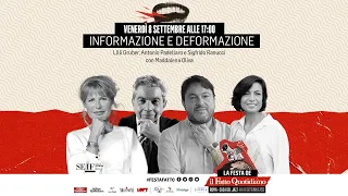 Informazione e deformazione. Segui la diretta con Gruber, Ranucci, Padellaro e Oliva