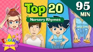 Head, Shoulders, Knees and Toes+More Nursery Rhymes | Top 20  | Collection of Kids Songs