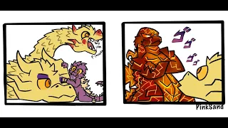 Godzilla | Godzilla's Little Sister Gives King Ghidorah A Makeover (Godzilla Comic Dub)(Kaiju Comic)