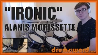 ★ Ironic (Alanis Morissette) ★ FREE Drum Lesson | How To Play Drum BEAT (Taylor Hawkins)