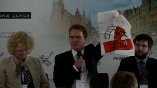 Franak Viacorka at Wroclaw Global Forum: Creative Tools to fight Authoritarianism