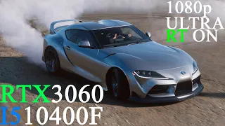 Forza Horizon 5 RTX3060(OC) i5-10400F Ultra settings 1080p test