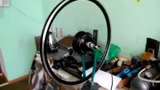 Мотор колесо 350 Вт. Покраска. Спицовка. Замена подшипников. Motor 350W wheel powder paint.