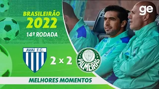 AVAÍ 2 X 2 PALMEIRAS | MELHORES MOMENTOS | 14ª RODADA BRASILEIRÃO 2022 | ge.globo