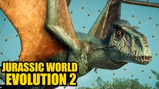 JURASSIC WORLD EVOLUTION 2 #6 - MAMY LATAJĄCE DINOZAURY! PTERONODON i DIMORFODON