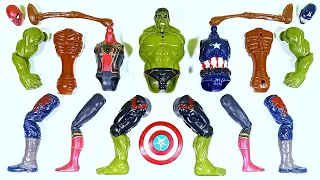 Avangers Toys ~ Spider-Man Vs Captain America Vs Sirenhead Vs Hulk Smash ~ Avengers Marvel Toys