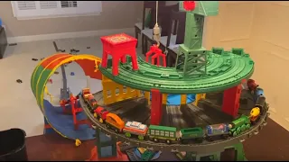 Thomas & Friends Super Station LONGEST RAMP EVER! TOYS KIDS FUN