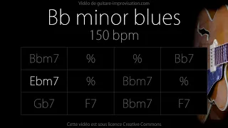 Bb minor blues (Jazz/Swing feel) 150 bpm : Backing Track