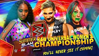 WWE 2k20 Summer slam-ASUKA VS RHEA RIPLEY VS NAOMI FOR THE RAW UNIVERSAL WOMEN’S CHAMPIONSHIP