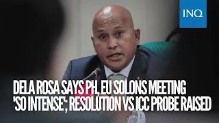 Dela Rosa says PH, EU solons meeting 'so intense'; Resolution vs ICC probe raised