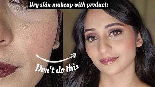 Dry skin Makeup tutorial (100%works)✨️#dryskin #beauty #dewymakeup