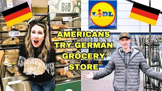 🇩🇪 Checking out GERMAN Grocery Store LIDL (as AMERICANS) for the first time!
