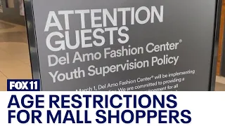 New age restrictions coming to popular LA mall