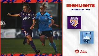 HIGHLIGHTS: Perth Glory v Sydney FC | February 25 | Westfield W-League 2020/21 Season