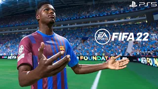 FIFA 22 | Barcelona Vs Manchester City Ft. Lewandowski, Haaland, | 4K Gameplay