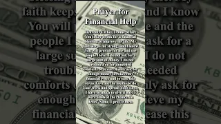 Prayer For Financial Help | Financial Miracles #shorts