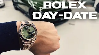 CARS & CHRONO: Ideał zegarka? ROLEX DAY-DATE olive dial