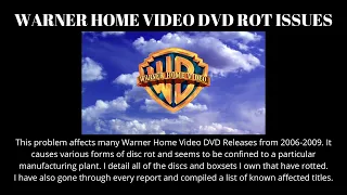 Warner Home Video DVD Disc Rot Issues