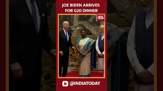 US President Joe Biden Arrives At Bharat Mandapam In Delhi For The G-20 Dinner Hosted By Prez