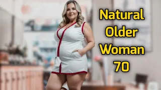 Natural Older Woman over 70 💖 Impact of Fast Fashion Plus Size 🔻Attractive Dressed 🔻06