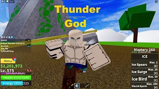 How To Defeat Thunder God | Roblox Blox Fruits | Upper Skylands