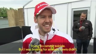F1 2016 Canadian GP - Sebastian Vettel again talks seagulls, in an interview after the race