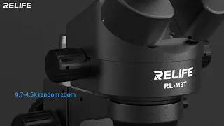 RELIFE RL-M3T Trinocular HD Stereo Microscope