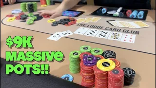 Rivering Full House And Getting Paid BIIIIGGGG!! Massive Pots and Massive Win!! Poker Vlog Ep 243