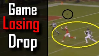 This BRUTAL drop cost the Kansas City Chiefs the game Vs the Philadelphia Eagles