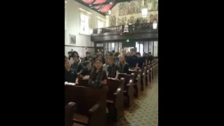 Enthusiastic Singing at Mass