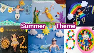 Trending Summer Theme Baby Photoshoot ideas | Beach Theme Baby Photoshoot | Rainbow Theme photoshoot