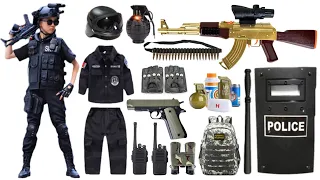 Special Police Weapons Toy set Unboxing-M416 guns, S686 shotgun, Gas mask, Glock pistol, Dagger