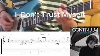 John Mayer - I don’t trust myself (guitar cover with tabs & chords)