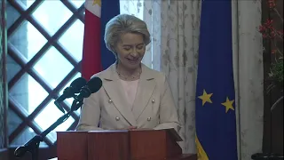 Press briefing by President Ursula von der Leyen & President of the Philippines Ferdinand Marcos Jr.