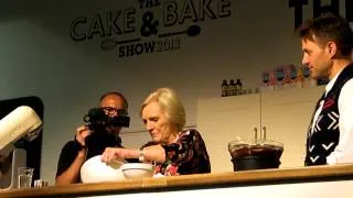 Mary Berry making a Meringue Roulade part 3.MP4