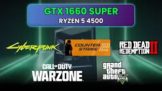 GTX 1660 Super, Ryzen 5 4500 | 5 Games benchmark in 2024