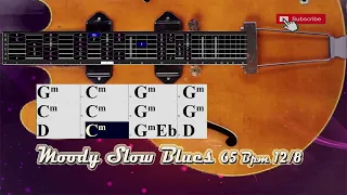 12 Bar  "Moody Slow Blues" in G-minor 65 BPM 12/8 Backing Track Jam