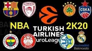 How to play with Euroleague teams in NBA 2K20!/ Πώς να παίξετε με ομάδες της Ευρωλίγκας στο NBA 2K20