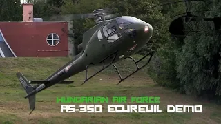 AS-350 Ecureuil demo flight over Tisza River, Szolnok