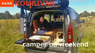 Kombivan jak mini camper na weekend - Zabudowa RAXO CAMP