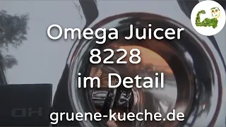 Omega Juicer 8228 - Entsafter im Test und ausführlich vorgestellt (Teile 1-4)