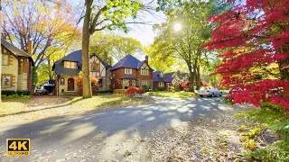 Beautiful AUTUMN Colors in Quiet Neighborhood of Old Toronto Homes