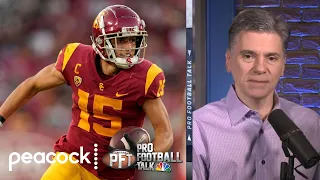 NFL Combine: Why WR Drake London picked football over basketball (FULL INTERVIEW) | PFT | NBC Sports