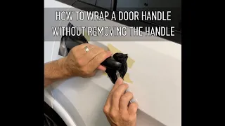 Perfect EASY Wrap On A Jeep Cherokee Door Handle WITHOUT Handle Removal