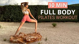 10 MIN. FULL BODY PILATES  WORKOUT - tighten & snatch your body | low intensity