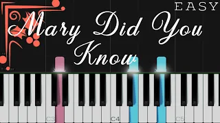 Mary Did You Know | EASY Piano Tutorial