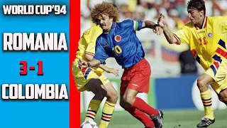 Romania vs Colombia 3 - 1 Group Stage A World Cup 94